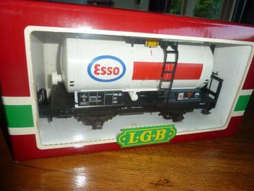 LGB 4040 E Witte Esso ketelwagon tankwagon met OVP Trein  beschikbaar voor biedingen