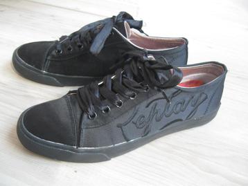 REPLAY zwart satijnen gympen sneakers maat 41 als nieuw beschikbaar voor biedingen