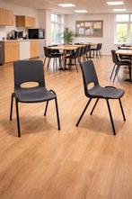 45 Kantine stoelen, schoolstoelen, stapelbare stoelen, Ophalen, Vijf, Zes of meer stoelen