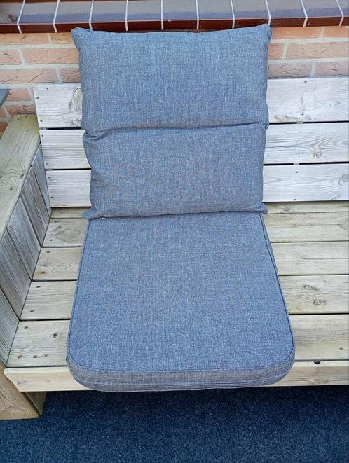 1 setje tuinkussens, merk Forza, kleur grijs/antraciet, Tuin en Terras, Tuinmeubel-accessoires, Zo goed als nieuw, Ophalen