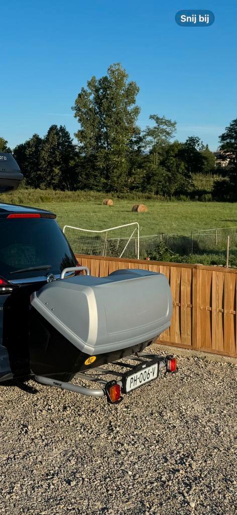 TE KOOP: Thule Back-Up + Easy Base Trekhaakkoffer, Auto diversen, Dakkoffers, Ophalen