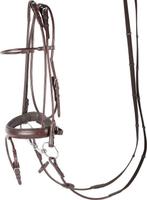 Harry's Horse hoofdstel luxe rondgenaaid bruin Cob, Dieren en Toebehoren, Ophalen of Verzenden, Nieuw, Dressuur