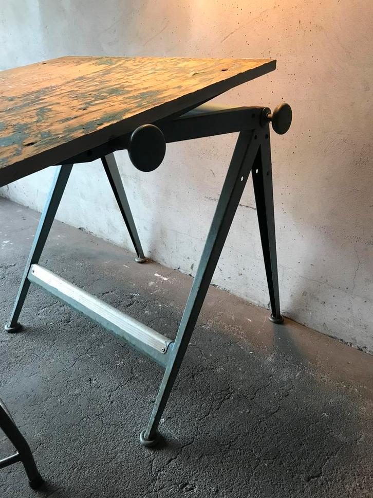 Teab Friso kramer ahrend de cirkel tekentafel Amsterdam, Doe-het-zelf en Verbouw, Tekentafels, Gebruikt, Minder dan 130 cm, Ophalen of Verzenden