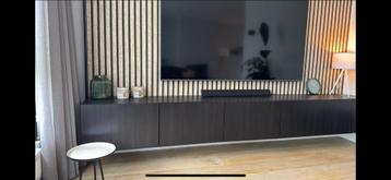 Ikea Besta TV Meubel 300cm + Wandplank
