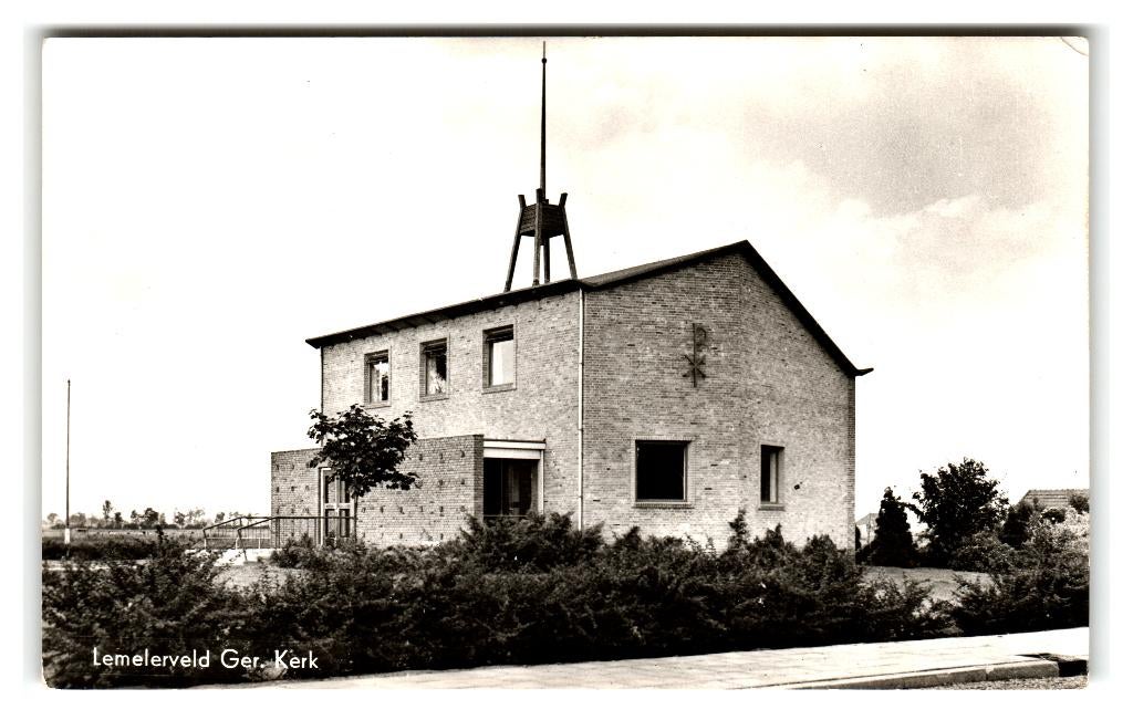 Lemelerveld, Ger. Kerk, Verzamelen, Ansichtkaarten | Nederland, Ongelopen, Overijssel, 1960 tot 1980, Ophalen of Verzenden