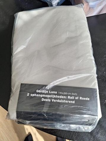 kant en klaar gordijn Luna Beige Kwantum 2 stuks nieuw!  beschikbaar voor biedingen