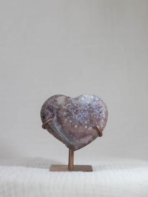 Roze Amethist hart kristal, moederdag cadeau, Sieraden, Tassen en Uiterlijk, Edelstenen, Nieuw, Ophalen of Verzenden