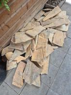 Flagstones + Cement, Tuin en Terras, Tegels en Klinkers, Gebruikt, Ophalen of Verzenden, Terrastegels, Natuursteen