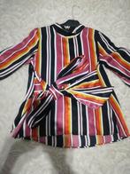 Zara gestreepte blouse van satijn gekleurd zwart maat XS / S, Verzenden, Maat 34 (XS) of kleiner, Gedragen, Zara