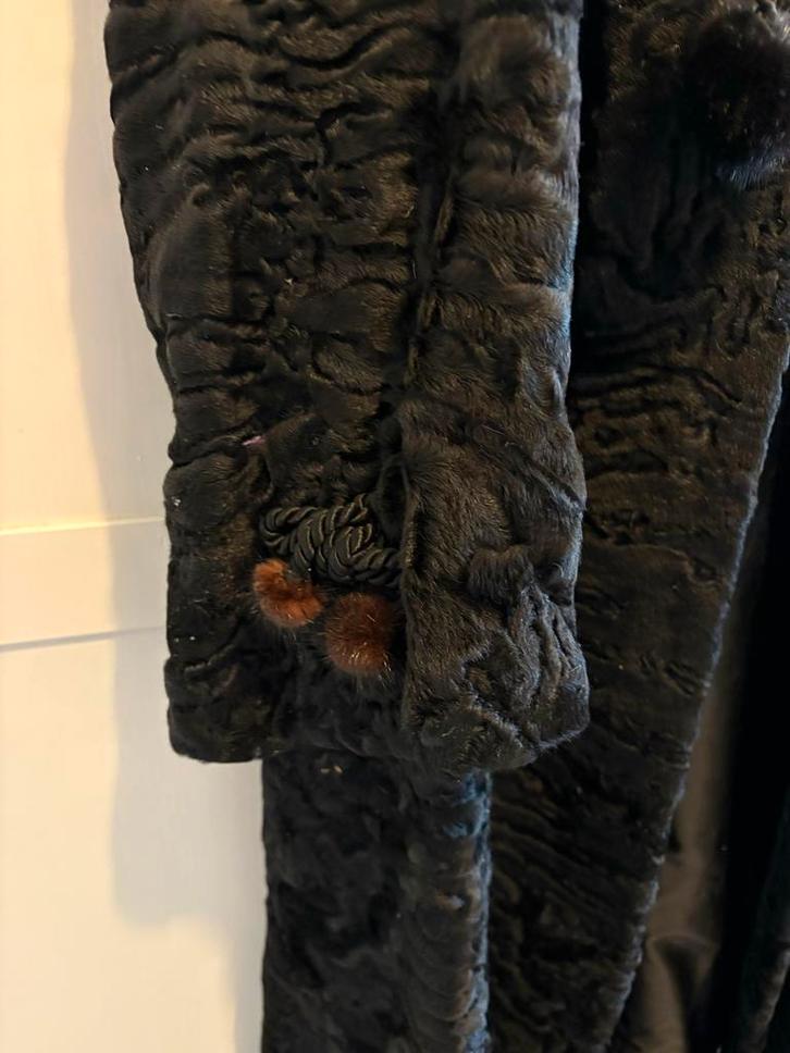 Vintage Bontjas - Bont Huis City Cheri, Kleding | Dames, Jassen | Winter, Gedragen, Maat 38/40 (M), Zwart, Ophalen of Verzenden