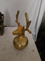 Gouden Hertenbeeld, Ophalen of Verzenden, Gebruikt, Metaal, Dierenbeeld