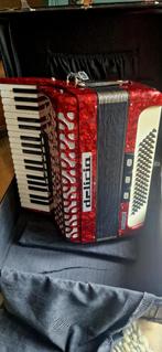 Mooie Delicia Carmen 22 accordeon – 80 bassen – goed werkend, Muziek en Instrumenten, Accordeons, Ophalen, Gebruikt, 80-bas, Toetsaccordeon