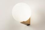 Wandlamp art deco glas goud messing NIEUW, Ophalen of Verzenden, Nieuw, Glas, Art deco
