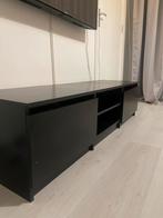 Tv meubel zwart, Huis en Inrichting, Kasten | Televisiemeubels, 100 tot 150 cm, Ophalen of Verzenden, Zo goed als nieuw