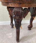 Elegant antiek Anglo-Indian olifant tafeltje 19e eeuws, Antiek en Kunst, Ophalen