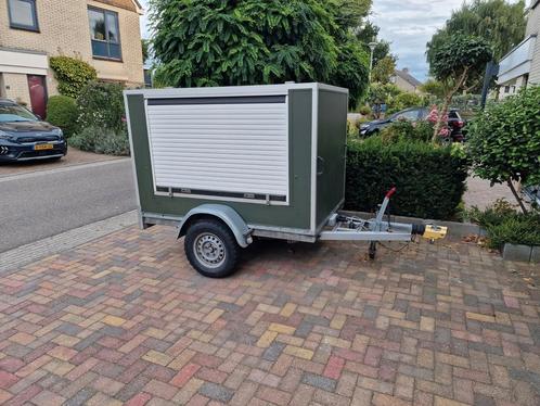 Gesloten Geremde Aanhangwagen ( B rijbewijs ), Auto diversen, Aanhangers en Bagagewagens, Zo goed als nieuw, Ophalen