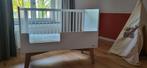 Kidsmill Sixties Babybed Wit Mat / Naturel 60 x 120 cm, Ophalen of Verzenden, Zo goed als nieuw