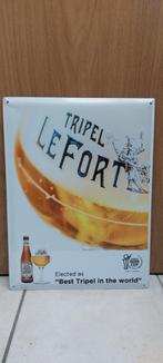 Reclamebord Tripel LeFort, Verzamelen, Biermerken, Nieuw, Overige merken, Reclamebord, Plaat of Schild, Ophalen of Verzenden