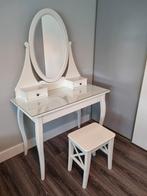 Ikea Hemnes kaptafel met kruk, Huis en Inrichting, Ophalen, Gebruikt, 100 tot 150 cm, 100 tot 150 cm