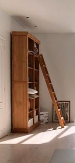 Boekenkast / Vakkenkast / bibliotheekkast met ladder, Huis en Inrichting, Kasten | Boekenkasten, Ophalen, Gebruikt, 100 tot 150 cm