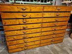 Oude schoolkast ladekast, Huis en Inrichting, 5 laden of meer, Ophalen of Verzenden, Zo goed als nieuw, Minder dan 100 cm