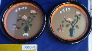 CHINESE MEDALLIONS * Met Edelsteen B * beschikbaar voor biedingen