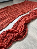 2x Tafelloper / Tafeldoek Terracotta – Bruiloft & Decoratie, Ophalen of Verzenden, Zo goed als nieuw, Sjaal