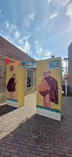 GRATIS! Zuilen voor dorpsfeest / straatversiering., Ophalen, Versiering, Overige