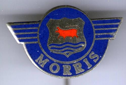 Morris auto email op zilverkleurig speld ( C_036 ), Verzamelen, Speldjes, Pins en Buttons, Zo goed als nieuw, Speldje of Pin, Transport