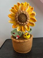 Gehaakte zonnebloem., Ophalen of Verzenden, Nieuw, Haken, Wol of Garen