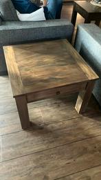 2x teak salontafels/bijzettafels, 50 tot 100 cm, Ophalen of Verzenden, Zo goed als nieuw, Minder dan 50 cm