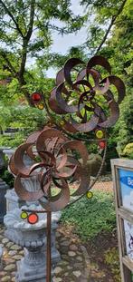 windmolen / DUBBELE BLOEM/windspinner, Huis en tuin decoratie Marie, Nieuw, Info@huisentuindecoratiemarie.nl, Peize