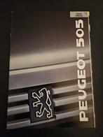 Brochure Peugeot 505 Break & Familiale 1989 Frankrijk, Ophalen of Verzenden, Zo goed als nieuw, Peugeot