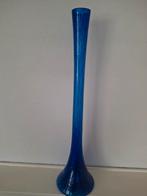 Vaas blauw, Blauw, Ophalen of Verzenden, Minder dan 50 cm, Glas