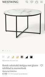 Antigua salontafel Westwing Marmer, Ophalen, Rond, 50 tot 100 cm, Minder dan 50 cm
