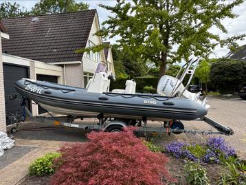 Brig Falcon 570 Hypalon met Honda 90pk, trailer is optioneel beschikbaar voor biedingen