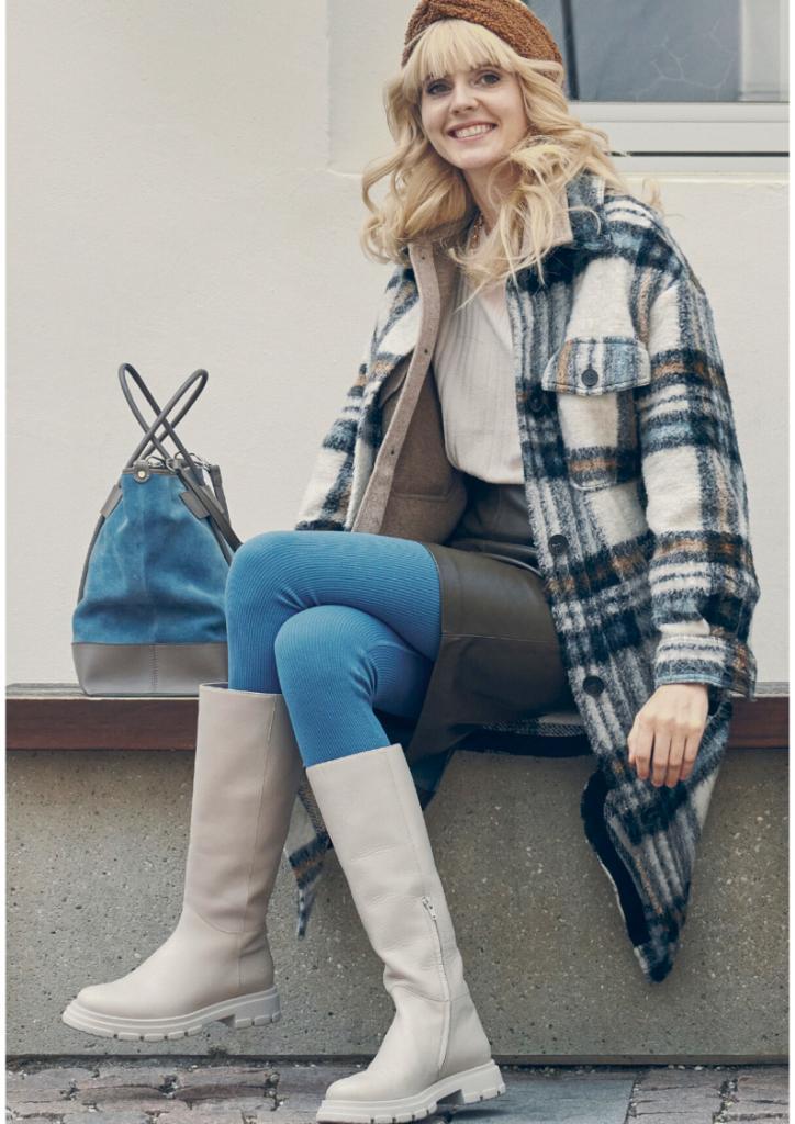 CHADO BOOT Nappa leren laarzen, Kleding | Dames, Schoenen, Nieuw, Hoge laarzen, Beige, Ophalen of Verzenden