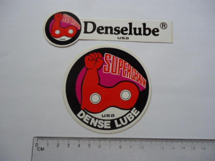 sticker oud DENSELUBE USA autosport race motorsport cross -, Verzamelen, Stickers, Zo goed als nieuw, Bedrijf of Vereniging, Verzenden