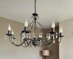 Klassiek landelijke kroonluchter met kristallen details, Huis en Inrichting, Ophalen, Gebruikt, Metaal