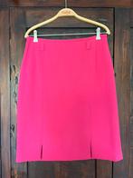 Vintage fuchsia roze wollen rok 42, Maat 42/44 (L), Knielengte, Ophalen of Verzenden, Roze