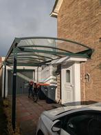 Donkergroene carport, 6x3 meter, Ophalen, Gebruikt, Carport