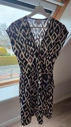 Cotton Club Jurk Zwart/Crème XS, Kleding | Dames, Jurken, Zwart, Ophalen of Verzenden, Zo goed als nieuw, Boven de knie