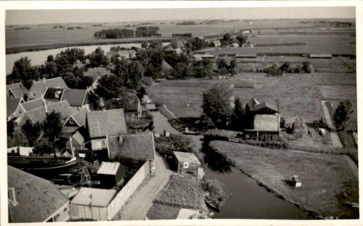 West- Graftdijk - luchtfoto 2, Verzamelen, Ansichtkaarten | Nederland, Ongelopen, Noord-Holland, 1940 tot 1960, Ophalen of Verzenden