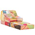 NIEUWE Poef dik gevoerd multicolor tuinkussen ligbed logeerb, Venlo, Nieuw, Ophalen of Verzenden, Info@habatrading.com