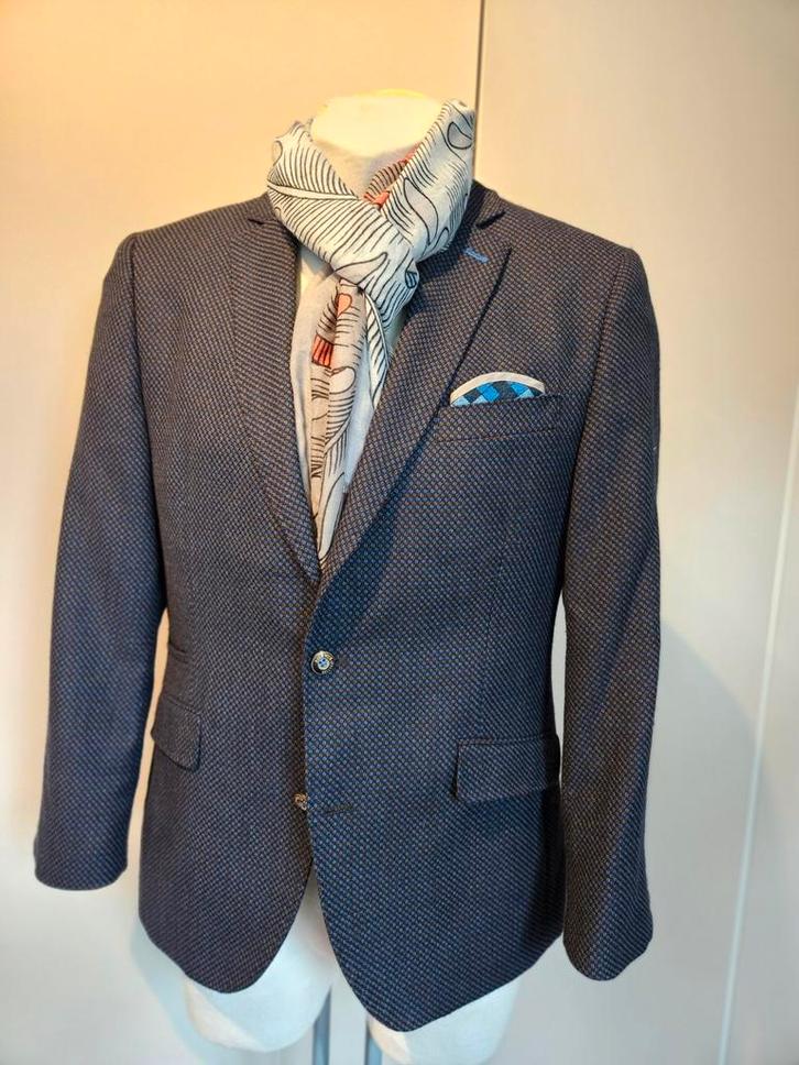 Born with Appetite Blazer - BuikMaat 25/50 blauw, Kleding | Heren, Kostuums en Colberts, Nieuw, Maat 48/50 (M), Blauw, Verzenden