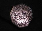 Ruiterknoop achthoekig antiek zilver Meppel 1765. 2132, Ophalen of Verzenden, Zilver