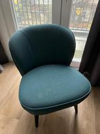 Fauteuil Petrol kleur merk Woood, Huis en Inrichting, Fauteuils, Ophalen, Gebruikt, 75 tot 100 cm, Stof