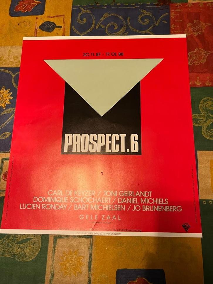 Vintage Poster Prospect 6 - Gele ZaalVintage Poster Prospect, Verzamelen, Posters, Gebruikt, Muziek, A1 t/m A3, Rechthoekig Staand