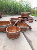 Houten kaasvaten / antiek / houten plantenbak, Ophalen