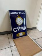 Emaille reclamebord Cyma Watch, Ophalen of Verzenden, Gebruikt, Reclamebord